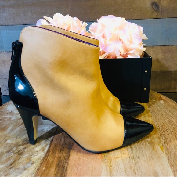 Beyond Skin Colleen Camel & Black Vegan Ankle Boot - Picture 4 of 12